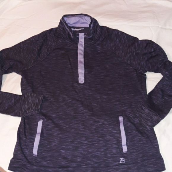 Avalanche Loma ½ Snap Up Sweatshirt Purple Hiking - Picture 2 of 7